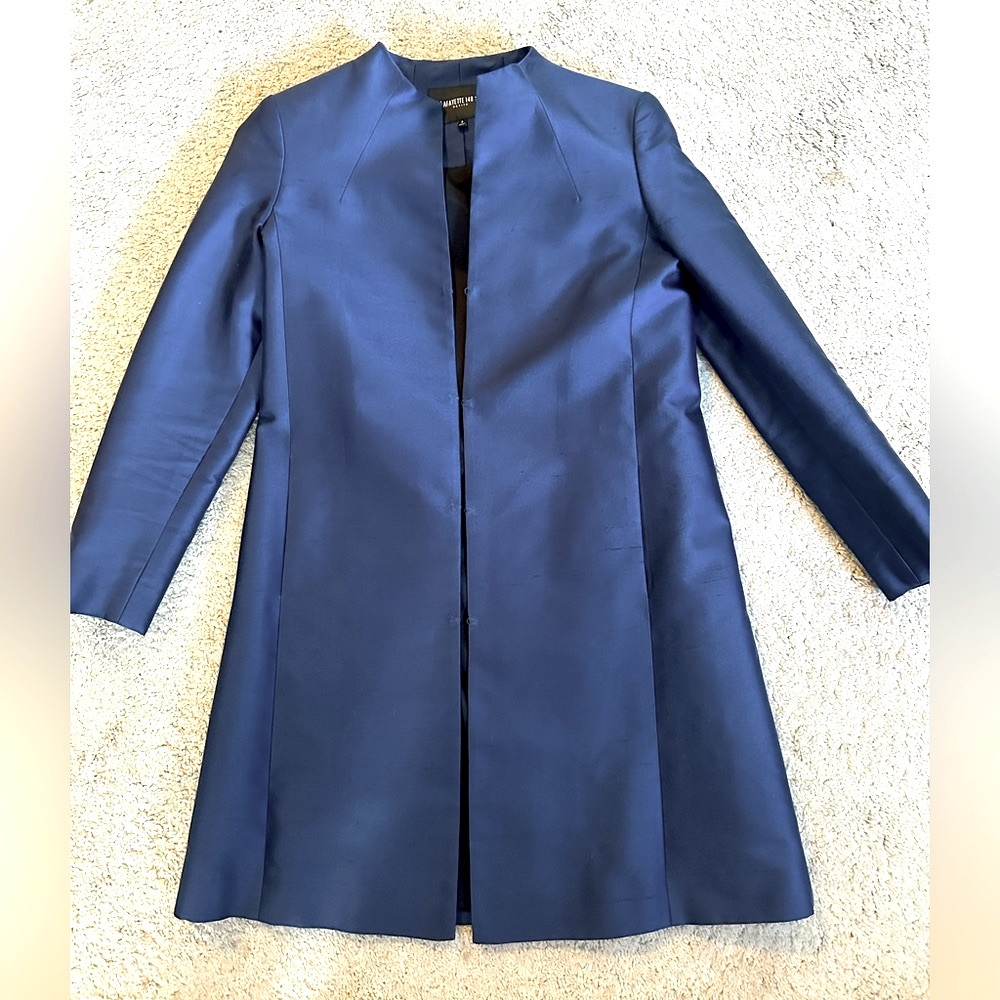 Blue Silk Lafayette 158 coat